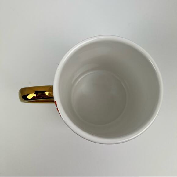 Martha Stewart Fall Floral Dishwasher Safe Coffee Mug with Gold Handle - NWT - Picture 2 of 6